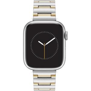 imageAnne Klein Fashion Bracelet for Apple Watch Secure Adjustable Apple Watch Replacement Band Fits Most WristsTwo Tone