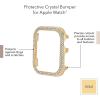 imageAnne Klein Premium Crystal Bumper Compatible with Apple Watch Seamless Fit Easy Installation Bumper for Apple WatchGoldTone