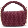 imageAnne Klein Rounded Mini Ruched CrossbodyCherry Lacquer