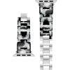 imageAnne Klein Womens Acetate Fashion Band for Apple Watch Secure Adjustable Apple Watch Band Replacement Fits Most WristsBlackWhite