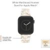 imageAnne Klein Womens Acetate Fashion Band for Apple Watch Secure Adjustable Apple Watch Band Replacement Fits Most WristsOff White