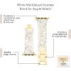 imageAnne Klein Womens Acetate Fashion Band for Apple Watch Secure Adjustable Apple Watch Band Replacement Fits Most WristsOff White