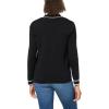 imageAnne Klein Womens Cardigan with Tipped PocketsAnthraciteAmethyst