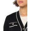 imageAnne Klein Womens Cardigan with Tipped PocketsAnthraciteAmethyst