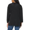 imageAnne Klein Womens Carmel Self Edge Kissing Front CardiganAsphalt