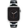 imageAnne Klein Womens Acetate Fashion Band for Apple Watch Secure Adjustable Apple Watch Band Replacement Fits Most WristsBlackWhite
