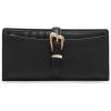 imageAnne Klein Womens Ak 2 Piece Gift Set with Sculpted Buckle Wallet and Removeable Card OrganizerBlack