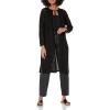 imageAnne Klein Womens Long Sleeve Duster Cardigan with Side SlAsphalt