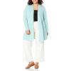 imageAnne Klein Womens Monterey CardiganBlue Shadow Wash