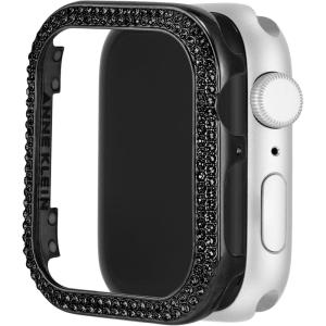 imageAnne Klein Premium Crystal Bumper Compatible with Apple Watch Seamless Fit Easy Installation Bumper for Apple WatchBlack With Crystals