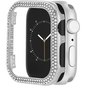 imageAnne Klein Premium Crystal Bumper Compatible with Apple Watch Seamless Fit Easy Installation Bumper for Apple WatchSilverTone