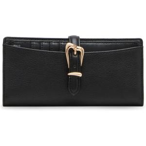imageAnne Klein Womens Ak 2 Piece Gift Set with Sculpted Buckle Wallet and Removeable Card OrganizerBlack