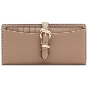 imageAnne Klein Womens Ak 2 Piece Gift Set with Sculpted Buckle Wallet and Removeable Card OrganizerTruffle