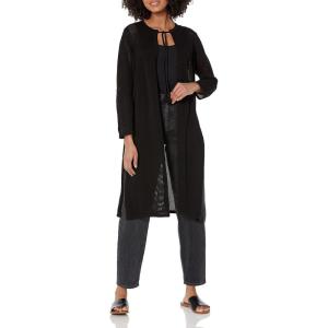 imageAnne Klein Womens Long Sleeve Duster Cardigan with Side SlAsphalt