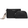 imageAnne Klein Ak 3 Piece Pouch Gift Set with Web DetailingBlack