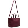 imageAnne Klein Large Ruched Top Handle Tote BagCherry Lacquer
