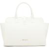 imageAnne Klein Sculpted Buckle Satchel with Convertible StrapAnne White