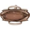 imageAnne Klein Sculpted Buckle Satchel with Convertible StrapTimeless Taupe