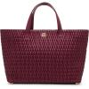 imageAnne Klein Large Ruched Top Handle Tote BagCherry Lacquer