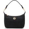 imageAnne Klein Medium Ruched Flap CrossbodyBlack