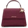 imageAnne Klein Medium Ruched Flap CrossbodyCherry Lacquer