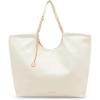 imageAnne Klein Medium Stitched Quilted Tote with Chain StrapParchment