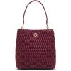 imageAnne Klein Ruched Bucket Bag with Convertible StrapCherry Lacquer