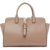 imageAnne Klein Sculpted Buckle Satchel with Convertible StrapTimeless Taupe