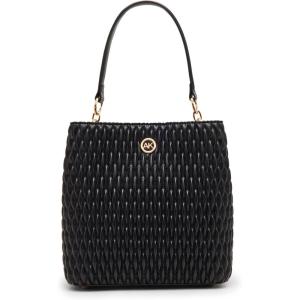 imageAnne Klein Ruched Bucket Bag with Convertible StrapBlack