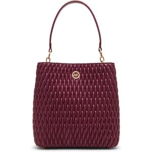 imageAnne Klein Ruched Bucket Bag with Convertible StrapCherry Lacquer