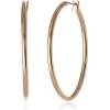 imageAnne Klein Classics Silvertone Large Oval Hoop EarringsGold