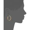 imageAnne Klein Classics Silvertone Large Oval Hoop EarringsGold