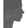 imageAnne Klein Classics Silvertone Large Oval Hoop EarringsGold
