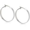 imageAnne Klein Classics Silvertone Large Oval Hoop EarringsSilver