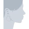 imageAnne Klein Classics Silvertone Large Oval Hoop EarringsSilver