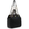 imageAnne Klein Small Ruched Tote with Convertible Strap Black