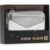 imageAnne Klein Womens AK 2 Piece Gift Set with Card case and Removeable Insert Silver XSmall