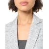 imageAnne Klein Womens Tweed One Bttn Notch Collar JacketCas RoyGrey