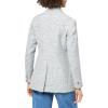 imageAnne Klein Womens Tweed One Bttn Notch Collar JacketCas RoyGrey