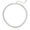 imageAnne Klein Classics GoldTone Flat Chain NecklaceSilver