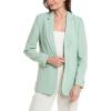 imageAnne Klein Womens Vision Twill Open Notch Collar JacketJuniper Crocodile