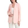 imageAnne Klein Womens Vision Twill Open Notch Collar JacketRosebud