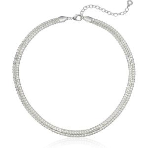 imageAnne Klein Classics GoldTone Flat Chain NecklaceSilver