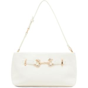 imageAnne Klein East West Crystal Horsebit Shoulder BagAnne White