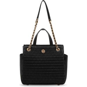 imageAnne Klein Small Ruched Tote with Convertible Strap Black