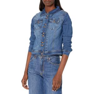 imageAnne Klein Womens Anne Denim Bracelet SLV Short JKT WDblBlue Wash