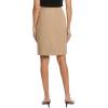 imageAnne Klein Womens Cb Zip Pintuck Pencil SkirtCreamed Coffee