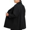 imageAnne Klein Womens Classic Double Breasted Coat Plus SizeBlack