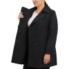 imageAnne Klein Womens Classic Double Breasted Coat Plus SizeBlack