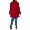 imageAnne Klein Womens Classic Double Breasted Coat Plus SizeRed